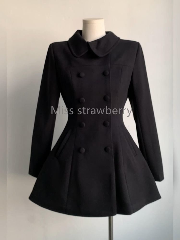 Winter Women's Hepburn Korean  - Wool Coat Peacoat recension och pris