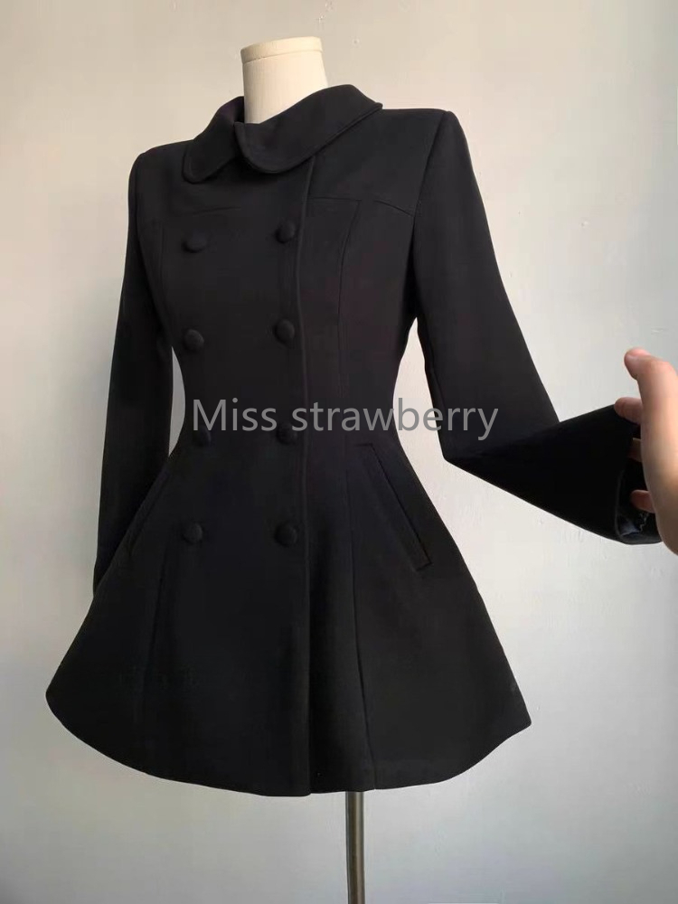 Winter Women's Hepburn Korean  - Wool Coat Peacoat recension och pris