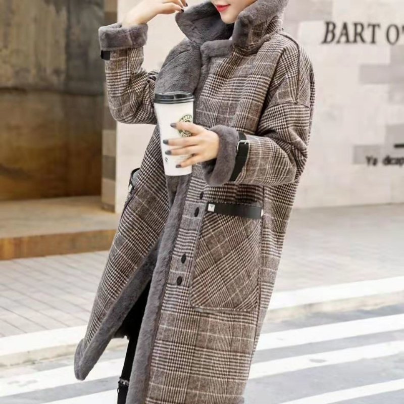 2026 Winter Warm Coat Plush Th - Wool Coat Peacoat recension och pris
