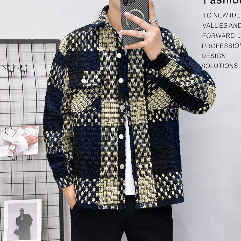 New Men's Thick Checkered Shir - Flannel Shirt Lined recension och pris