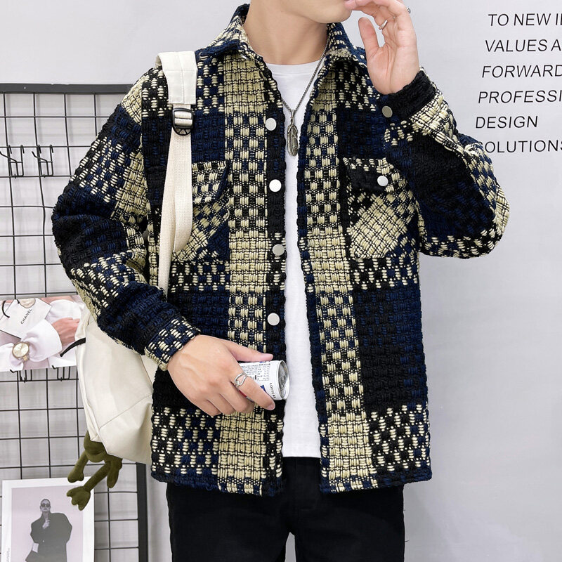 New Men's Thick Checkered Shir - Flannel Shirt Lined recension och pris