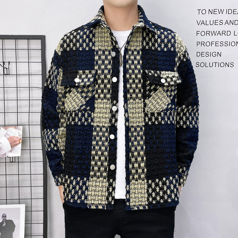 New Men's Thick Checkered Shir - Flannel Shirt Lined recension och pris