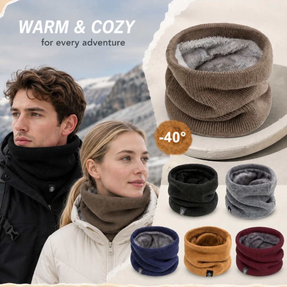 Winter Neck Warmer Men Knit Sc - Neck Gaiter Fleece recension och pris