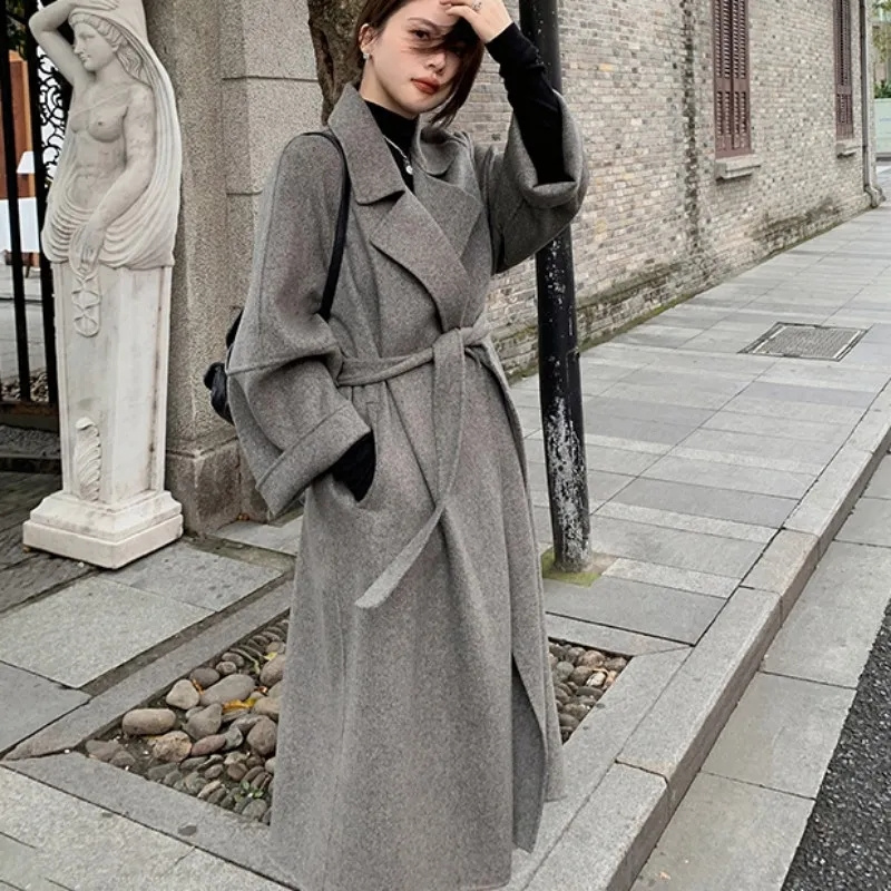 Double-sided Cashmere Big Coll - Wool Coat Peacoat recension och pris