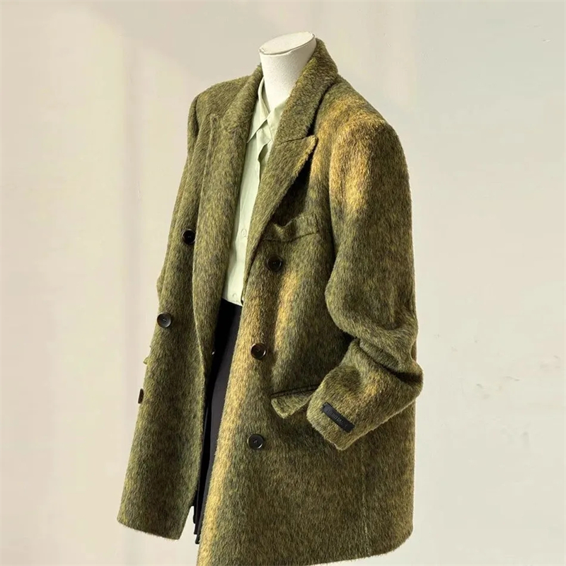 Women's Double-faced Woolen Co - Wool Coat Peacoat recension och pris
