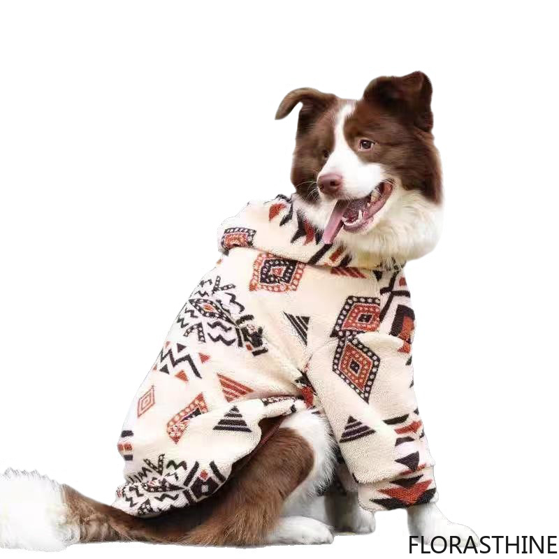 Hooded Dog Coat Winter Warm Th - Sherpa Hoodie Fleece recension och pris